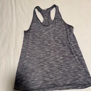 lululemon athletica Black and Gray Racerback Tank Top